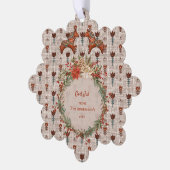  Scandinavië Folk Art Dalecarlia Christmas Ornament Kaart (Links)