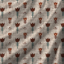  Scandinavië Folk Art Tulip Faux Linnen