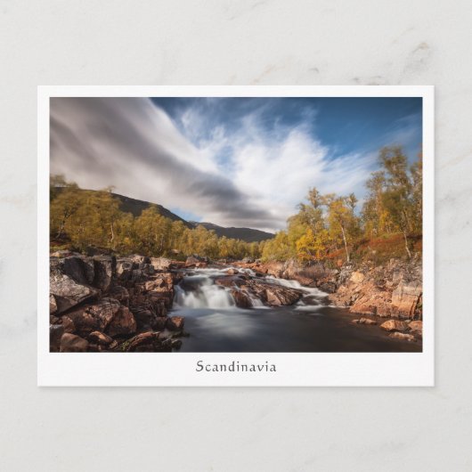 Scandinavië Landschapsfoto Briefkaart (Voorkant)