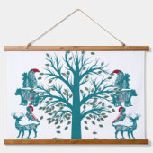 Scandinavië Modern Art Noordse muur van het leven Hangend Wandkleed (Voorkant)