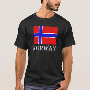 Scandinavië Noords land Noorse vlag Noorwegen T-shirt