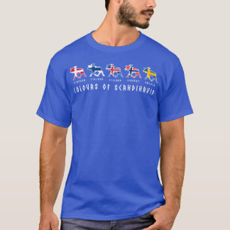 Scandinavië Vlaggen Eland Kleuren Zweden vrienden T-shirt