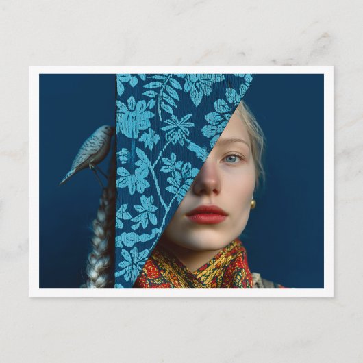 Scandinavië Wintervakantie Briefkaart (Voorkant)