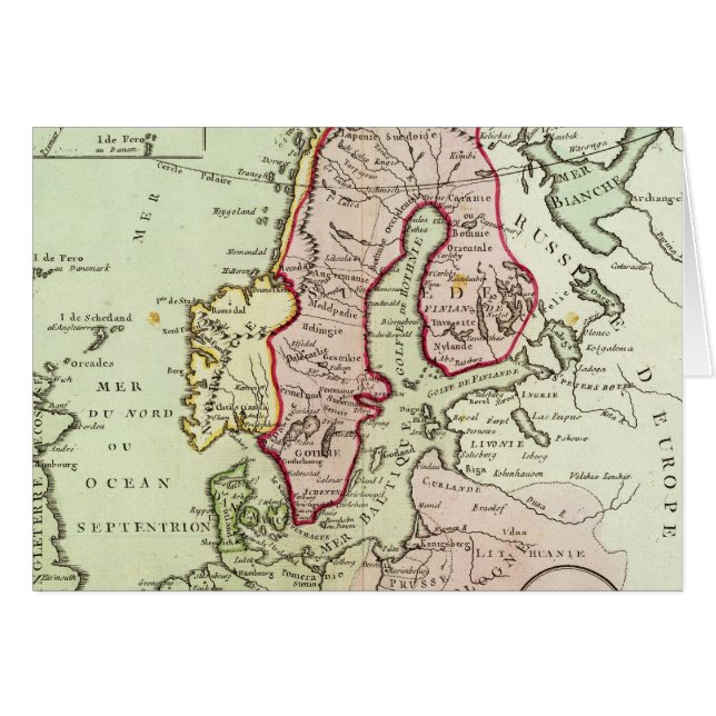 Scandinavië, Zweden, Denemarken (Voorkant Horizontaal)