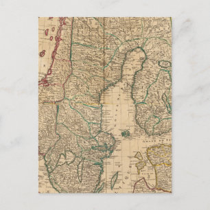Scandinavië, Zweden, Denemarken 2 Briefkaart