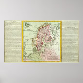 Scandinavië, Zweden, Denemarken Poster (Voorkant)