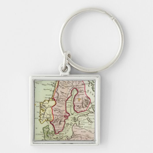 Scandinavië, Zweden, Denemarken Sleutelhanger (Voorkant)