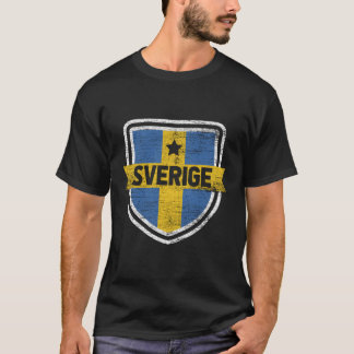 Scandinavië Zweden grijs klein T-shirt