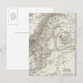 Scandinavië, Zweden, Noorwegen Briefkaart (Voorkant / Achterkant)