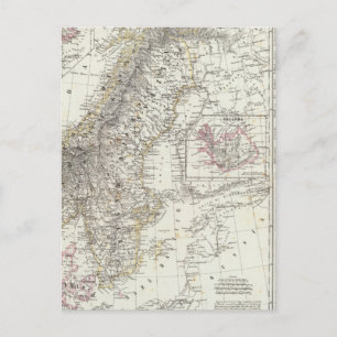 Scandinavië, Zweden, Noorwegen Briefkaart