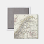 Scandinavië, Zweden, Noorwegen Magneet (Voorkant / Achterkant)