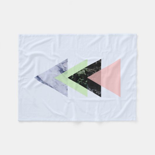 Scandinavisch Abstract #884 Fleece Deken (Voorkant (Horizontaal))