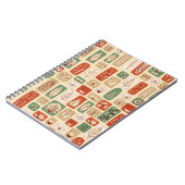 Scandinavisch Abstract blad: Tegel Design Notitieboek (Linkerzijde)