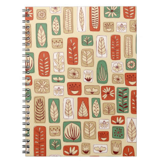 Scandinavisch Abstract blad: Tegel Design Notitieboek