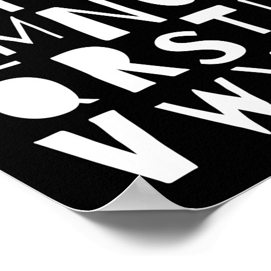 Scandinavisch alfabet, Kinder Room Wall Decor Poster (Hoek)