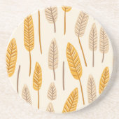 Scandinavisch Autumn Leaf Stone Onderzetter (Voorkant)