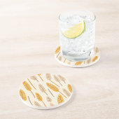 Scandinavisch Autumn Leaf Stone Onderzetter (Zijkant)