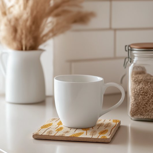 Scandinavisch Autumn Leaf Stone Onderzetter