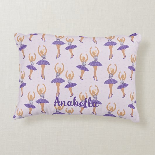 Scandinavisch Ballet Ballerina Custom Accent Kussen (Achterkant)