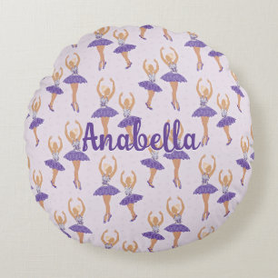 Scandinavisch Ballet Ballerina Custom Rond Kussen