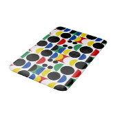 Scandinavisch Bauhaus-patroon uit het midden van d Badmat (Gekanteld)