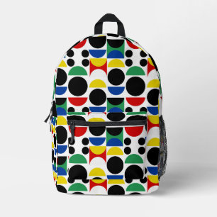 Scandinavisch Bauhaus-patroon uit het midden van d Bedrukte Rugzak