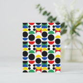 Scandinavisch Bauhaus-patroon uit het midden van d Briefkaart (Staand voorkant)