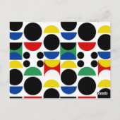 Scandinavisch Bauhaus-patroon uit het midden van d Briefkaart (Achterkant)