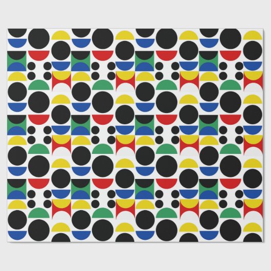 Scandinavisch Bauhaus-patroon uit het midden van d Cadeaupapier (Vlak)