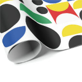 Scandinavisch Bauhaus-patroon uit het midden van d Cadeaupapier (Rol Hoek)