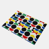 Scandinavisch Bauhaus-patroon uit het midden van d Deurmat (Schuin)