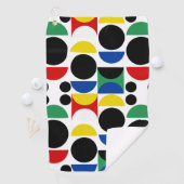 Scandinavisch Bauhaus-patroon uit het midden van d Golfhanddoek (Insitu)