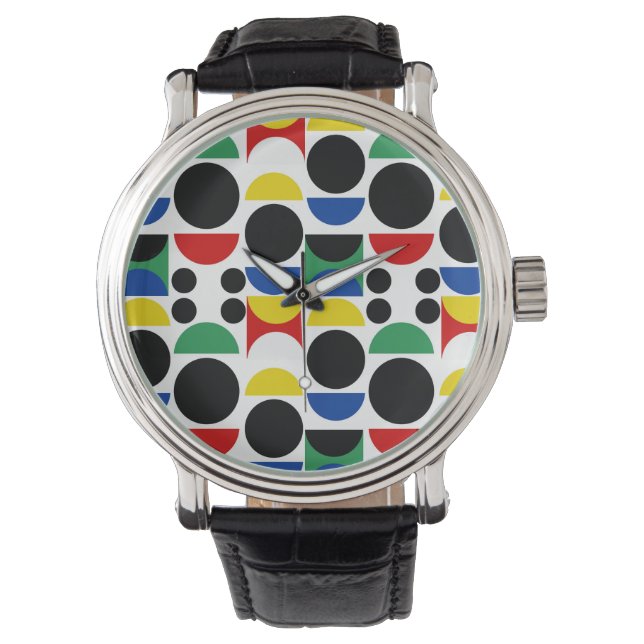 Scandinavisch Bauhaus-patroon uit het midden van d Horloge (Voorkant)
