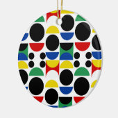 Scandinavisch Bauhaus-patroon uit het midden van d Keramisch Ornament (Links)
