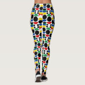 Scandinavisch Bauhaus-patroon uit het midden van d Leggings (Achterkant)