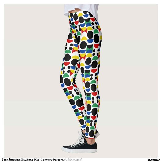 Scandinavisch Bauhaus-patroon uit het midden van d Leggings