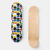 Scandinavisch Bauhaus-patroon uit het midden van d Persoonlijk Skateboard (Voorkant)