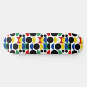Scandinavisch Bauhaus-patroon uit het midden van d Persoonlijk Skateboard (Horizontaal)