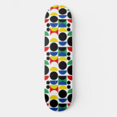 Scandinavisch Bauhaus-patroon uit het midden van d Persoonlijk Skateboard (Voorkant)