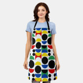 Scandinavisch Bauhaus-patroon uit het midden van d Schort (Gedragen)