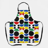 Scandinavisch Bauhaus-patroon uit het midden van d Schort (Voorkant)