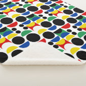 Scandinavisch Bauhaus-patroon uit het midden van d Sherpa Deken (3/4)