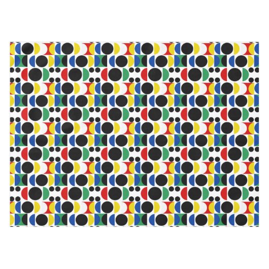 Scandinavisch Bauhaus-patroon uit het midden van d Tafelkleed (Voorkant (Horizontaal))