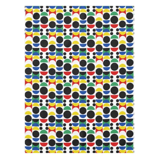 Scandinavisch Bauhaus-patroon uit het midden van d Tafelkleed (Voorkant)