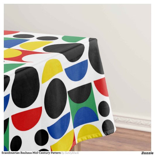 Scandinavisch Bauhaus-patroon uit het midden van d Tafelkleed