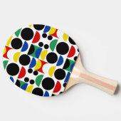 Scandinavisch Bauhaus-patroon uit het midden van d Tafeltennisbatje (Zijkant)