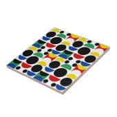 Scandinavisch Bauhaus-patroon uit het midden van d Tegeltje (Zijkant)