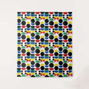 Scandinavisch Bauhaus-patroon uit het midden van d Wandkleed
