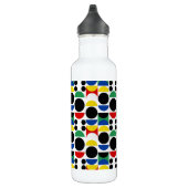 Scandinavisch Bauhaus-patroon uit het midden van d Waterfles (Rechts)