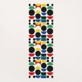 Scandinavisch Bauhaus-patroon uit het midden van d Yogamat (Achterkant)